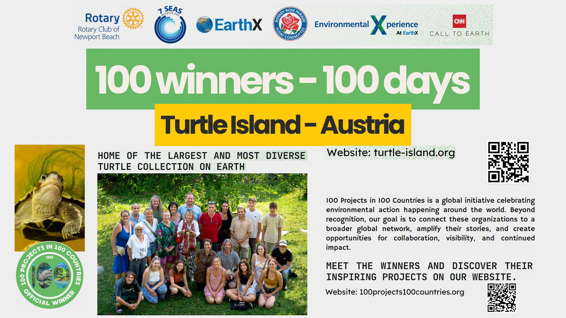 Turtle_Island_100_Winners_100 Days_Rotary_EarthX